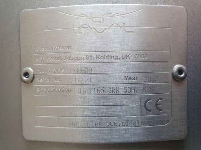 Used 2017 Alfa Laval LKH 20/165 Centrifugal Pumps