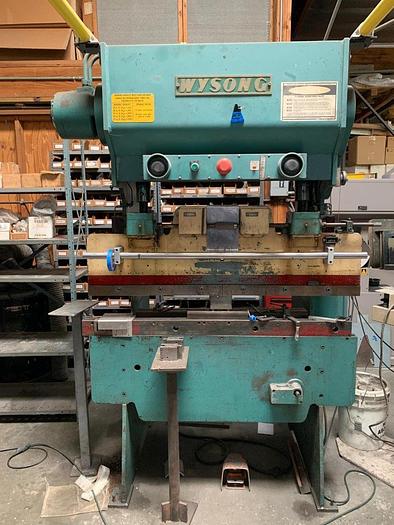 Used 1982 20 Ton x 52" Wysong Hydra-Mechanical Press Brake