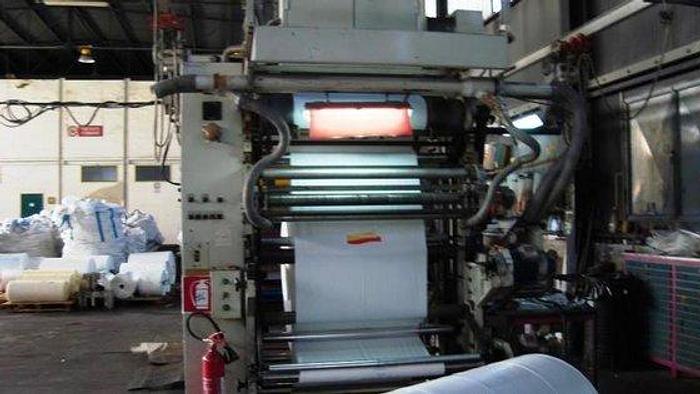 Used 1993 BIELLONI steck 6 col. 1200 mm VICTORIA flexo printing unit Ref.RM506