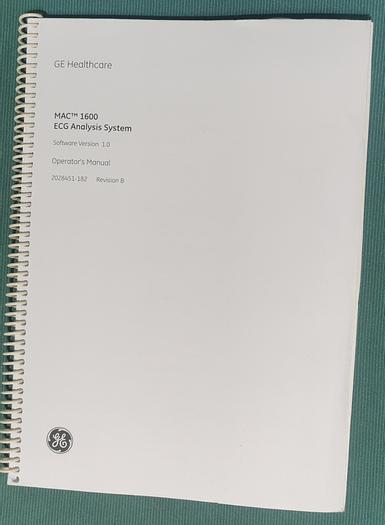 Gebraucht GE MAC 1600 EKG Gerät Elektrokardiograph auf Trolley