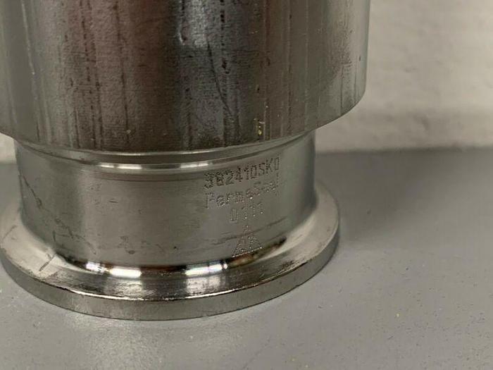 Used PermaSeal 12" Hose w/ 1 1/2" Sanitary Fittings