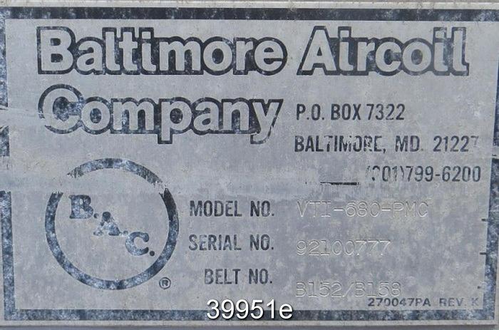 Used 2 BAC Model VT1-680-PMC Cooling Towers #39951