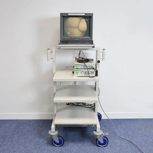 D'occasion COLONNE D'ENDOSCOPIE DE CABINET AVEC CAMERA OLYMPUS OTC-SC