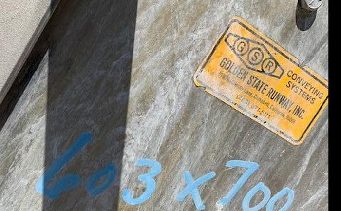 Used Golden State Magnetic Incline Can Conveyor