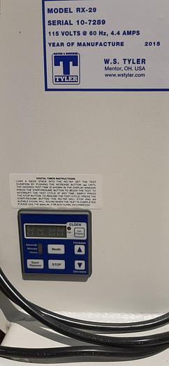 Used Screen, Tyler, Sieve, RX29, 8", 0.25 HP, Ro-Tap #S744478