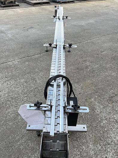 Used Conveyor, Belt, 4.5" x 10', S/st, Bottle, Mobile, 1/2 HP #C744930