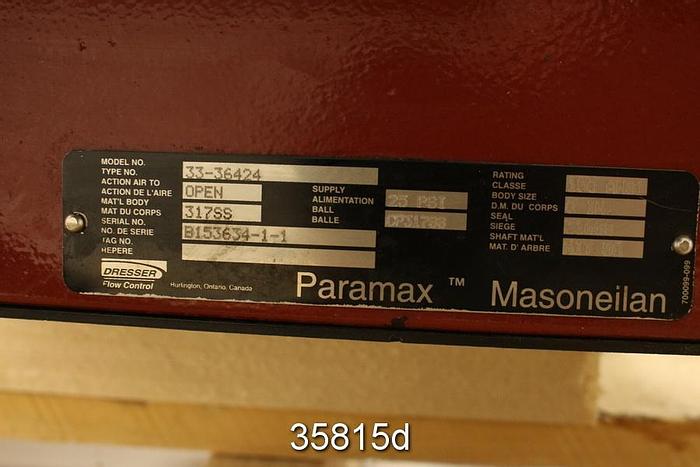 Used Masoneilan 33-36424 8" V-Ball Control Valve #35815