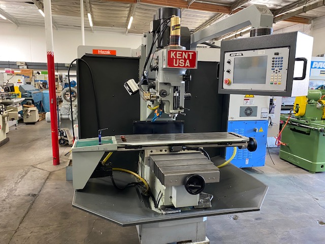 Used 2014 KENT TW-32Qi CNC TOOLROOM BED MILL Cnc or Manual / xyz 32" x 18" x 18" Table 12" x 50"