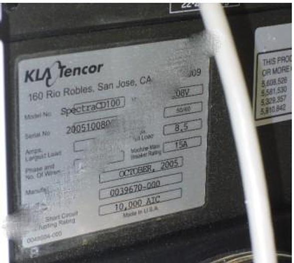 Used 2005 KLA-Tencor Corp. SpectraCD 100