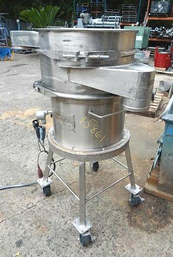 Used 24″ KASON SCREENER – 1 DECK – S/S – ON STAND WITH CASTERS (#9798)