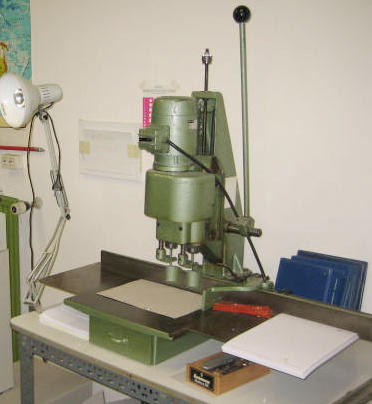 Used Constantin Hang 136D tabletop paper drill