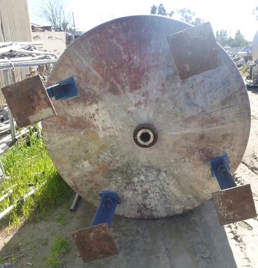 Used Tank, 1,600 Gallon, 316 Stainless Steel, 80" X 72", Agitated, DB/FT #S743754