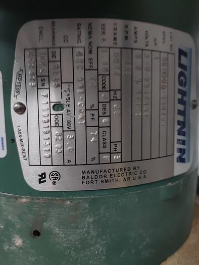 Used 200 Gallon Groen Kettle with High sheer mixer and ligthnin prop mixer - 100 psi