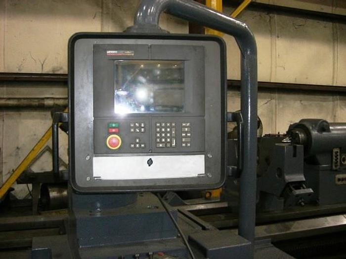 Used Wohlenberg CNC Lathe, Model D-406, 49.5" x 338"(28'), 39.4" SOC, Siemens 840D, Siemens 840D, ID16877