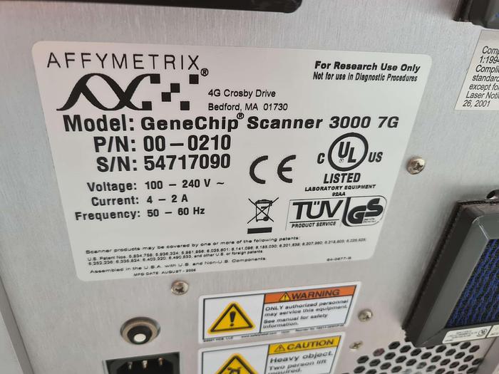Used Affymetrix GeneChip System 3000