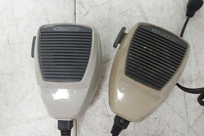 Used Lot of 2 Kenwood Dynamic Impedance 600 Ω Microphones