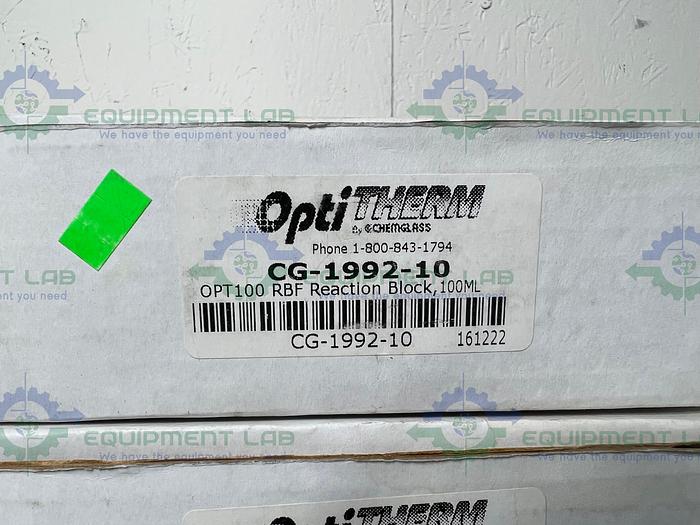 Chemglass Optitherm  CG-1992-10 RBF Reaction Block For 100mL Round Bottom Flask