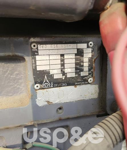 Used 1 MW 2002 Used Deutz TBD 616V16 Diesel Generator Sets