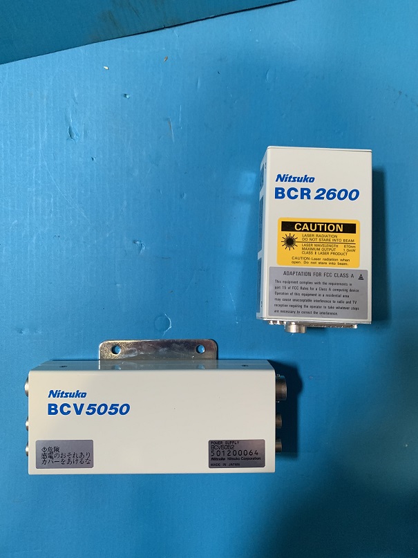Used Nitsuko bar code scanner bcr 2600 plus power supply bcv5050