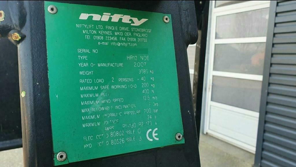 Usado 2007 NIFTYLIFT HR12 NDE