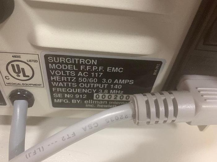 Used Ellman Surgitron FFPF EMC ESU ~ Warranty ~ Fully Tested ~ Fully Operational ~
