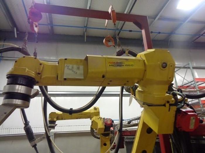 Used 2009 GENESIS/FANUC DUAL ARM FANUC ARCMATE 100iC A/B TABLE WELDING CELL, BARLEY USED