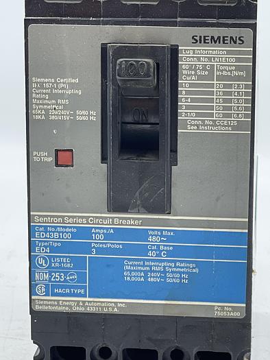 Used Siemens ED43B100