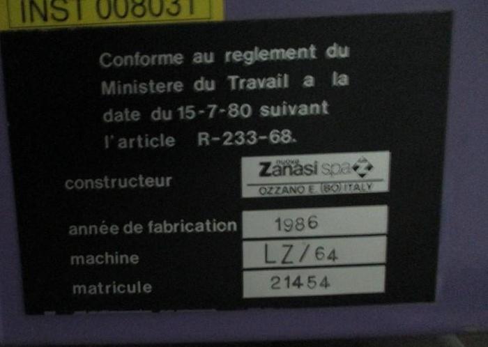 Used 1986 ZANASI LZ 64