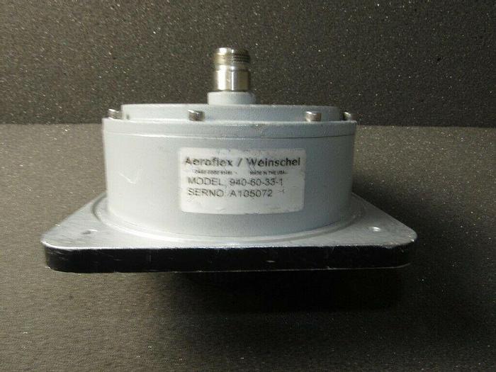 Used Aeroflex Weinschel Attenuator 940-60-33-1 Continuously Variable DC 4GHz 6-66dB 94060331