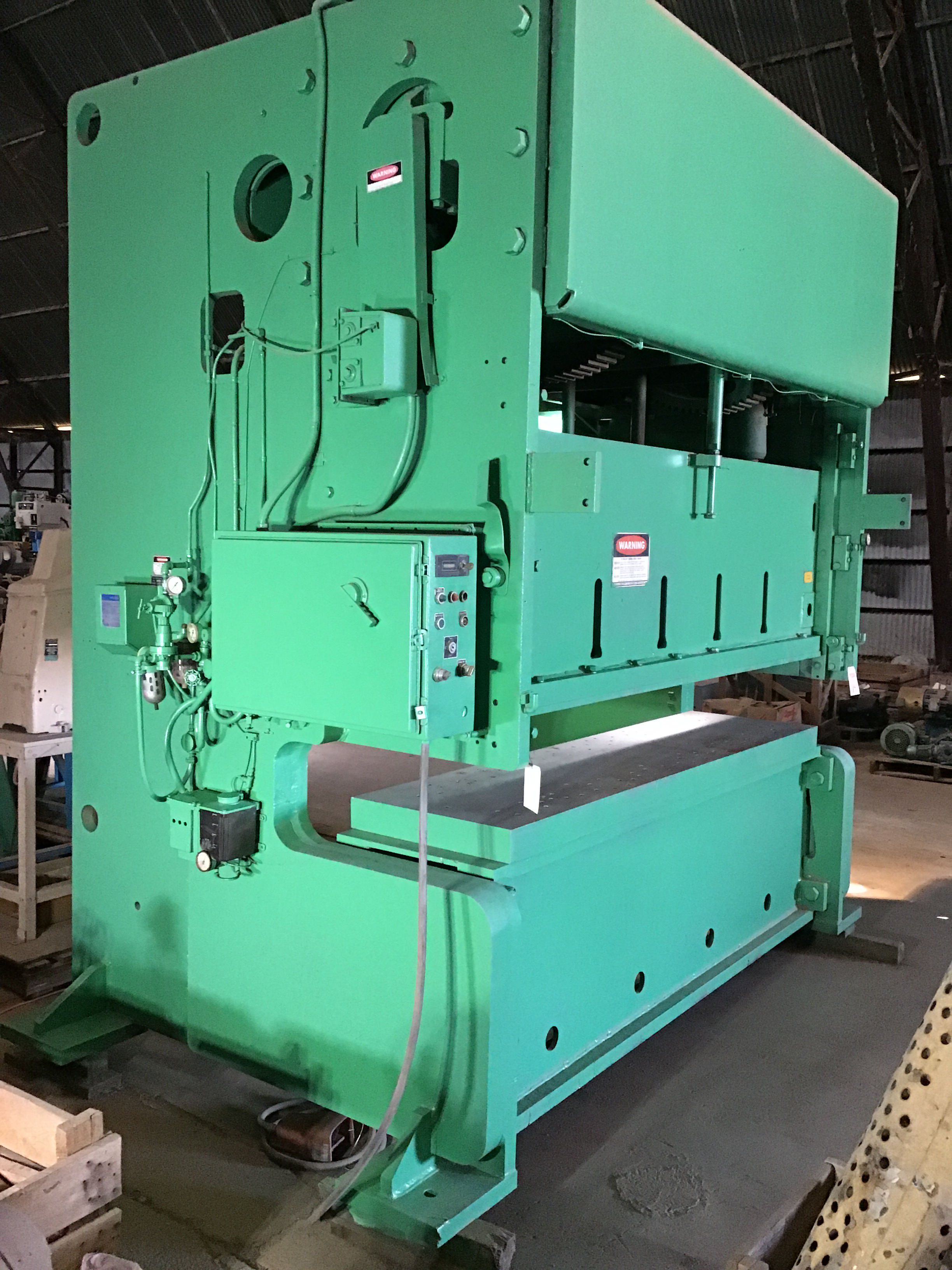 Used 150 Ton Rousselle Model G2-150 Gap Frame Press; 4" Str.; 35 SPM; Air Cl/Brk.; Beautiful