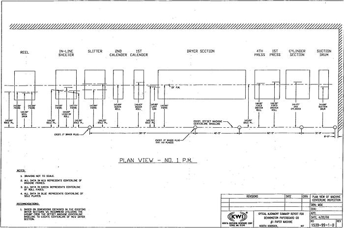 Refurbished Walmsleys  Complete Dryer Section With 72 Dryers, 92" Face, 48" Diameter, 100 Psig Pressure Code, With Framework And Condensate System Rebuild In 1998. #25215