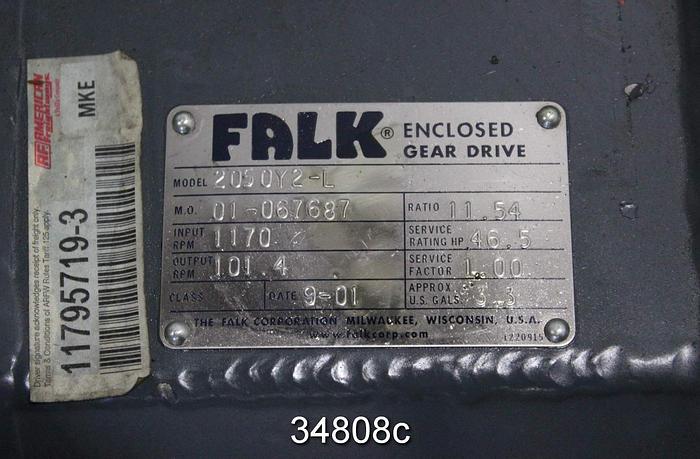 Unused Falk 2050Y2-L Speed Reducer, 11.54/1 Ratio #34808