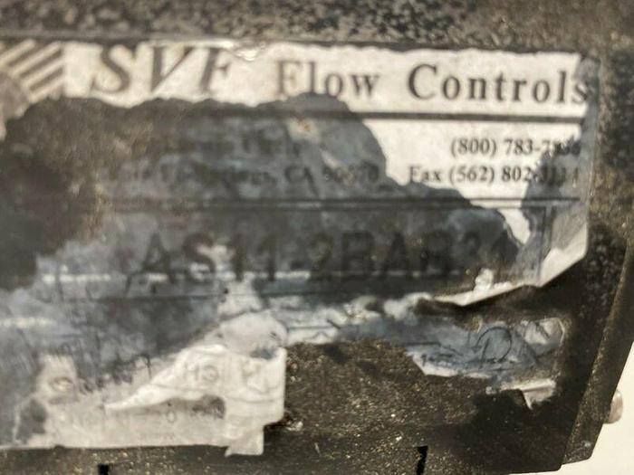 Used SVF Flow Controls AS11-2BAB34 3-Way Sanitary Ball 3/4" Valve