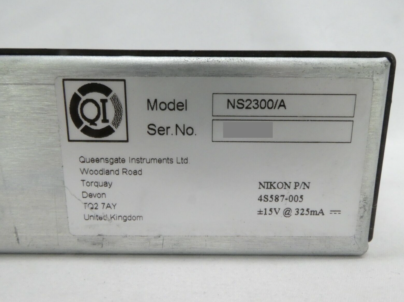 Used Queensgate NS2300/A 3-Channel Position Sensor Unit SDL Nikon 4S587-005 NSR-S307E
