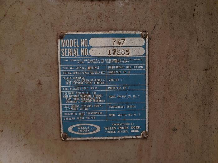 Used Index 747 end mill