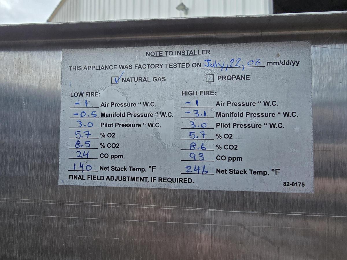 Used (ME-15) RBI HEATING BOILER - MODEL # MB 1500