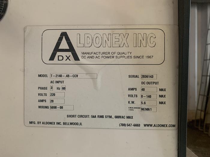 Used [RE-33] : Used 100 amp Aldonex Rectifier