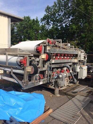 Used [BP-09] Frontier Technologies 1 meter Dewatering Belt Press
