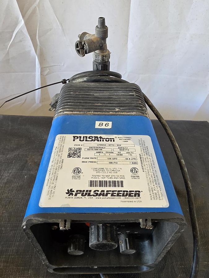 Used Pulsafeeder Metering Pumps -