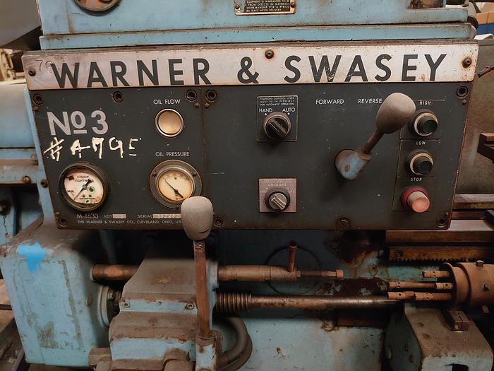 Used [ME-09] : Warner and Swasey M4630 Turret Lathe; Ram Type