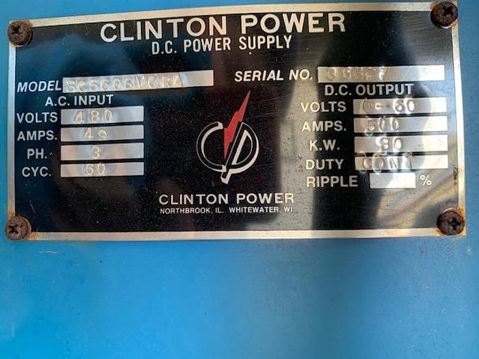 Used [RE-47]: 500A 60V Clinton Rectifier