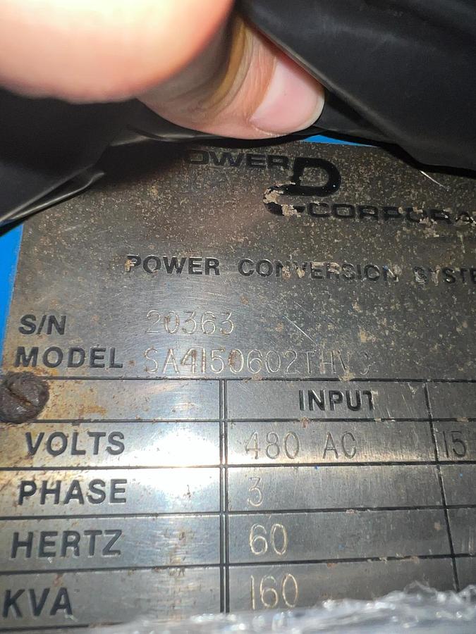 Used [RE-119]: Used 6000A 480VDynapower Rectifier 