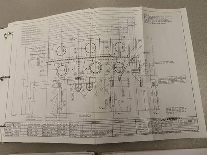 Used Carman Fluid Bed Dryer System (Includes heat source & vibratory feeder)