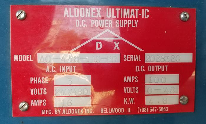 Used [RE-28] : Used 100 amp Aldonex Rectifier