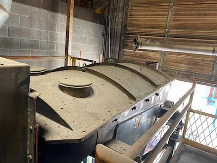 Used Carman Fluid Bed Dryer System (Includes heat source & vibratory feeder)