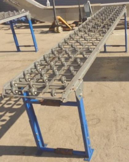 Used Conveyor, Skate Wheel, 18" x 10', Aluminum, 3" Spacing #S743246