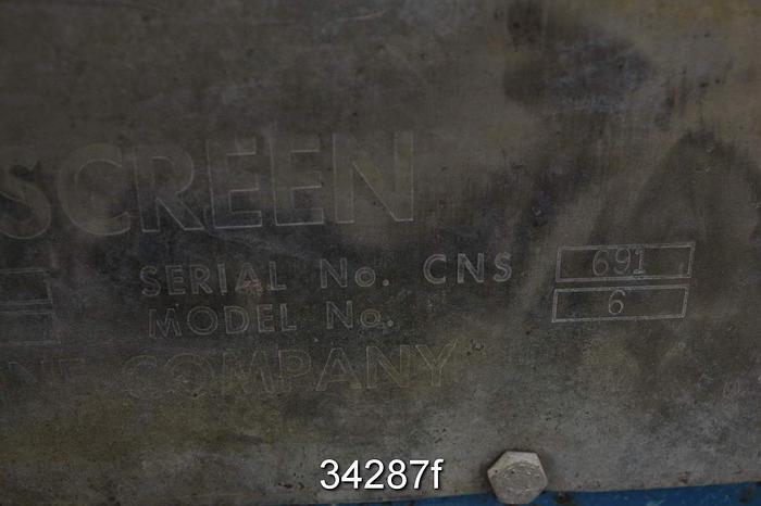 Used Bird 6 Pressure Screen, 4-Foil #34287