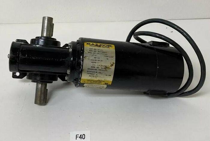 Used Preowned BALDOR INDUSTRIAL MOTOR GP7413 90DC .25 HP 2.1 Amps Type2428P Warranty!