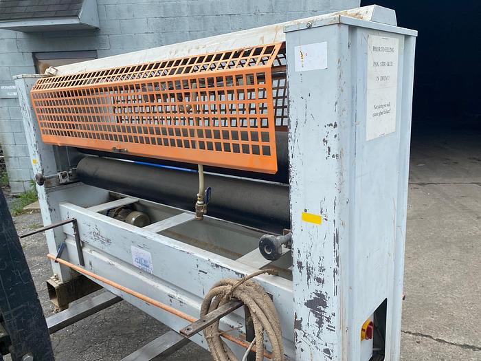Used 2000 Fin Machine (Italy) SC2R 1600 2-Roll Glue Spreader & CLN 1600 Pinch Roller