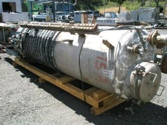 Used Tank, 525 Gallon, 316 Stainless Steel, 36" X 10', Jacketed, DT/DB, #S691964